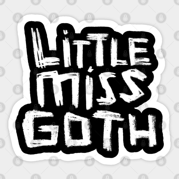 Hand Type: Little Miss Goth Sticker by badlydrawnbabe